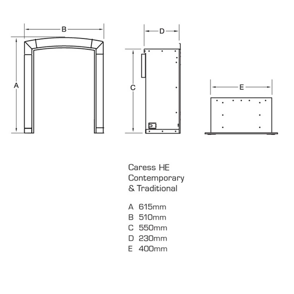 Flavel Caress Contemporary HE Side Control - Image 3