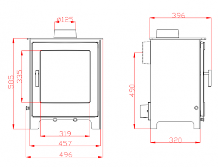 Woodford Lowry 5 X Multi Fuel Stove - Image 4