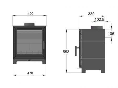 Woodford Pankhurst Large Wood Burning Stove - Image 5