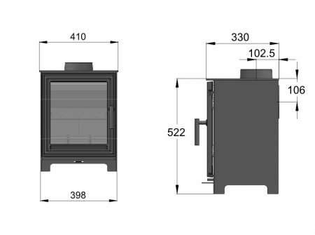 Woodford Pankhurst Medium Wood Burning Stove - Image 5