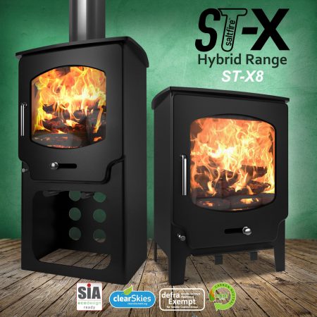 Saltfire ST-X8 Tall Multifuel stove - Image 3
