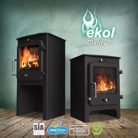 Ekol Clarity 5 High Multifuel Stove - Image 3