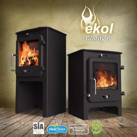 Ekol Clarity 8 High Multifuel Stove - Image 4