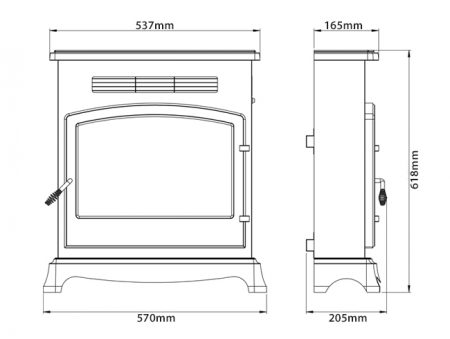 Be Modern Flare Elstow Inset Electric Stove - Image 5
