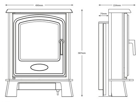 Be Modern Flare Hereford Inset Electric Stove - Image 4