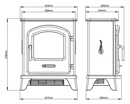 Be Modern Flare Serrano Electric Stove - Image 6