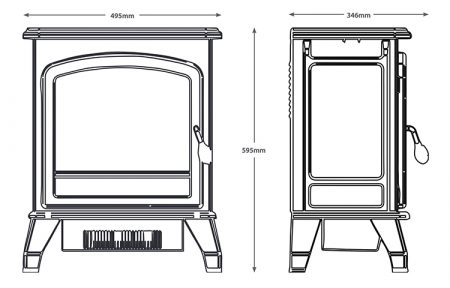 Be Modern Flare Trowpoint Electric Stove - Image 4