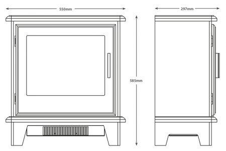 Be Modern Flare Southgate Electric Stove - Image 10