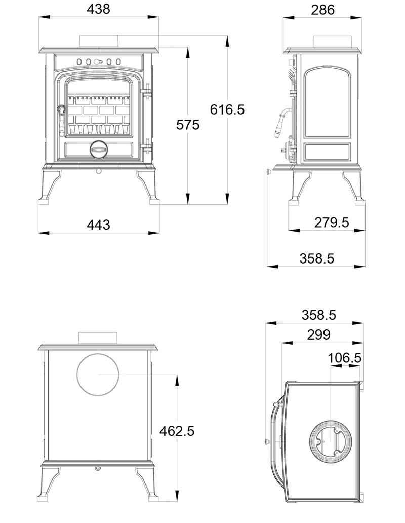 Atlantic Coral Multi Fuel Stove - Image 8