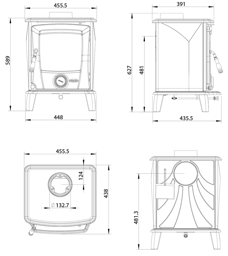 Atlantic Lough Multi Fuel Stove - Image 10